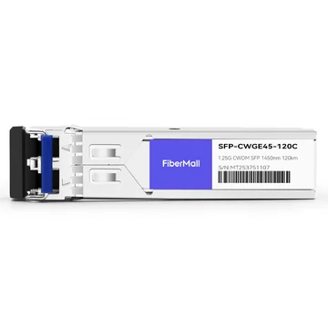 Netgear CWDM-SFP1G-EZX Compatible 1.25G CWDM SFP 1450nm 120km LC SMF DDM Transceiver Module