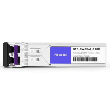 Alcatel-Lucent 3HE00070AB Compatible 1.25G CWDM SFP 1490nm 120km LC SMF DDM Transceiver Module
