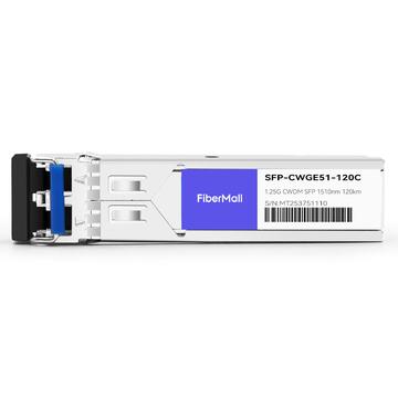 Cisco CWDM-SFP-1510-100 Compatible 1.25G CWDM SFP 1510nm 100km LC SMF DDM Transceiver Module