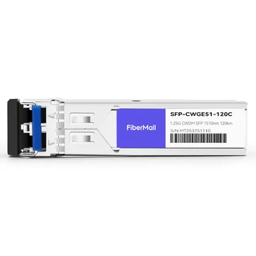 Netgear CWDM-SFP1G-EZX Compatible 1.25G CWDM SFP 1510nm 120km LC SMF DDM Transceiver Module