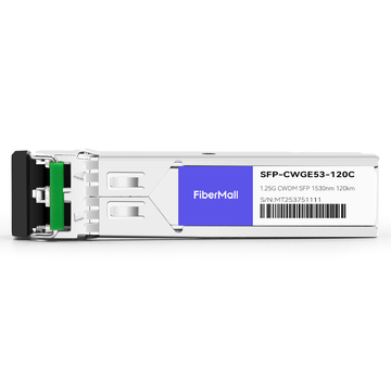 Juniper EX-SFP-GE100KCW1530 Compatible 1.25G CWDM SFP 1530nm 100km LC SMF DDM Transceiver Module