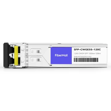 Netgear CWDM-SFP1G-EZX Compatible 1.25G CWDM SFP 1550nm 120km LC SMF DDM Transceiver Module