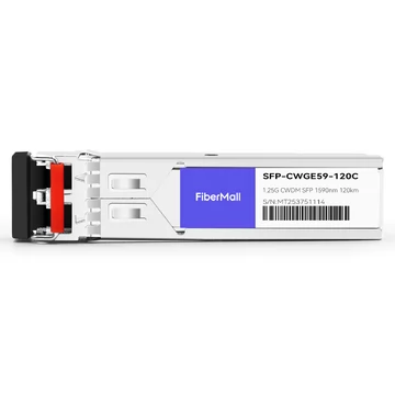 SFP-CWGE59-120C 1.25G CWDM SFP 1590nm 120km LC SMF DDM Transceiver Module