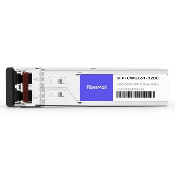 Alcatel-Lucent 3HE00070AH Compatible 1.25G CWDM SFP 1610nm 120km LC SMF DDM Transceiver Module