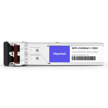 Cisco CWDM-SFP-1610-100 Compatible 1.25G CWDM SFP 1610nm 100km LC SMF DDM Transceiver Module