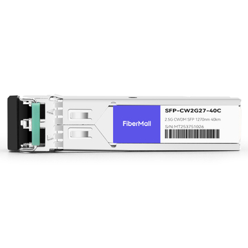 SFP-CW2G27-40C 2.5G CWDM SFP 1270nm 40km LC SMF DDM Transceiver Module
