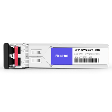 SFP-CW2G29-40C 2.5G CWDM SFP 1290nm 40km LC SMF DDM Transceiver Module