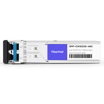 SFP-CW2G35-40C 2.5G CWDM SFP 1350nm 40km LC SMF DDM Transceiver Module