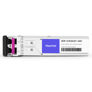 SFP-CW2G37-40C 2.5G CWDM SFP 1370nm 40km LC SMF DDM Transceiver Module