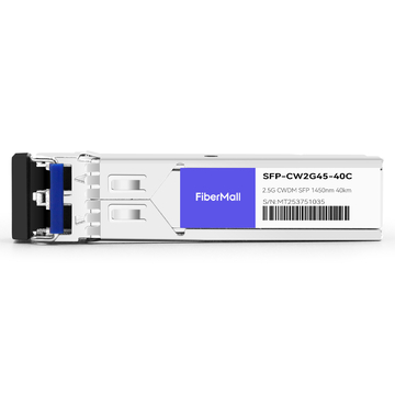 SFP-CW2G45-40C 2.5G CWDM SFP 1450nm 40km LC SMF DDM Transceiver Module