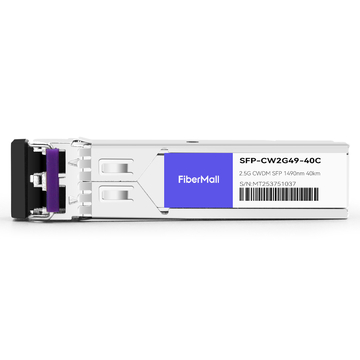 SFP-CW2G49-40C 2.5G CWDM SFP 1490nm 40km LC SMF DDM Transceiver Module