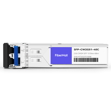 SFP-CW2G51-40C 2.5G CWDM SFP 1510nm 40km LC SMF DDM Transceiver Module
