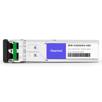 SFP-CW2G53-40C 2.5G CWDM SFP 1530nm 40km LC SMF DDM Transceiver Module