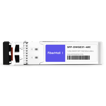 Extreme DWDM-SFP1G-52.52 Compatible 1.25G DWDM SFP C31 100GHz 1552.52nm 40km LC SMF DDM Transceiver Module