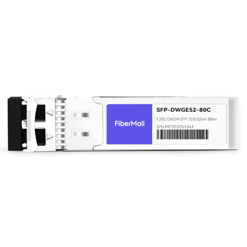 H3C DWDM-SFP1G-35.82-80 Compatible 1.25G DWDM SFP C52 100GHz 1535.82nm 80km LC SMF DDM Transceiver Module