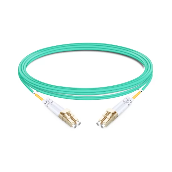 Duplex OM3 50/125 LC-LC Multimode Fiber Optic Cable 5m | FiberMall