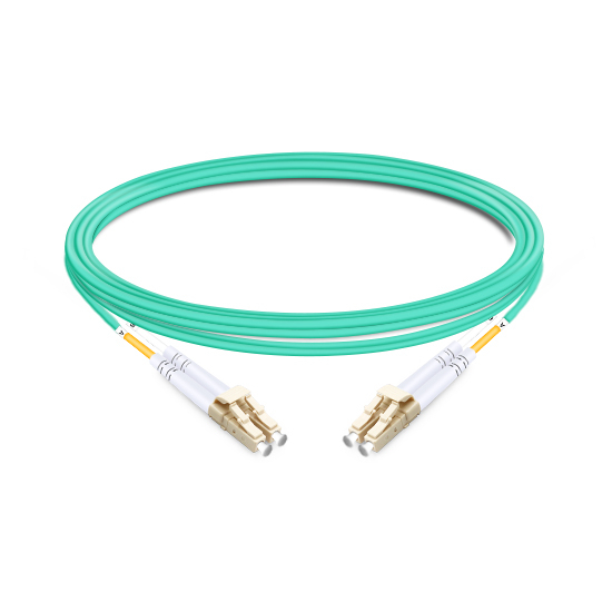 Duplex OM3 50/125 LC-LC Multimode LSZH Cable 1m | FiberMall