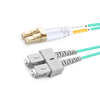 15m (49ft) Duplex OM3 Multimode LC UPC to SC UPC PVC (OFNR) Fiber Optic Cable