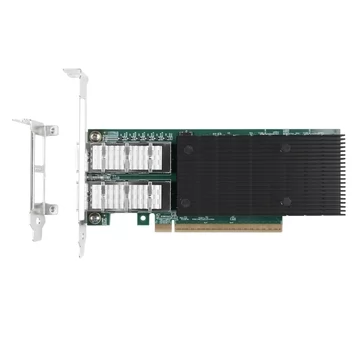 Intel® E830CCAM1 200G Ethernet Network Adapter Configurable as 1x200Gb or 2x100Gb connections，PCle5.0x8 or PCle 4.0x l6 Dual port QSFP56