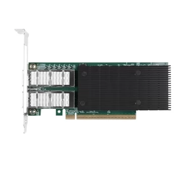 Intel® E830CCAM1 200G Ethernet Network Adapter Configurable as 1x200Gb or 2x100Gb connections，PCle5.0x8 or PCle 4.0x l6 Dual port QSFP56