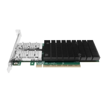 Intel® E830CCAM1 200G Ethernet Network Adapter Configurable as 1x200Gb or 2x100Gb connections，PCle5.0x8 or PCle 4.0x l6 Dual port QSFP56