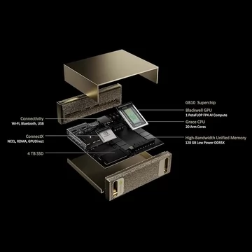NVIDIA DGX Spark (940-54242-0006-000): Personal AI Desktop Supercomputer - Built on NVIDIA GB10 Grace Blackwell Superchip
