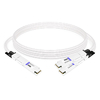 Dell DAC-O112-800G2x400GQ112-3M Compatible 3m (10ft) 800G Twin-port OSFP to 2x400G Flat Top OSFP InfiniBand NDR Breakout DAC