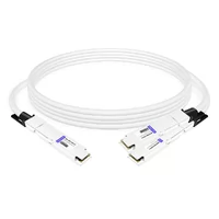 NVIDIA MCP7Y00-N003-FLT Compatible 3m (10ft) 800G Twin-port OSFP to 2x400G Flat Top OSFP InfiniBand NDR Breakout DAC