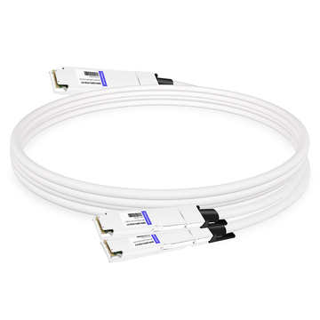 OSFP8-2OSFP4-PC3M-FLT 3m (10ft) 800G Twin-port OSFP to 2x400G Flat Top OSFP InfiniBand NDR Breakout DAC