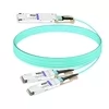 OSFP-2Q56-AOC15MFLT Compatible 15m (49ft) 400G OSFP RHS/Flat Top to 2x200G QSFP56 InfiniBand HDR Active Optical Splitter Cable