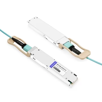 OSFP-2Q56-AOC15MFLT Compatible 15m (49ft) 400G OSFP RHS/Flat Top to 2x200G QSFP56 InfiniBand HDR Active Optical Splitter Cable