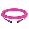 3m (10ft) 16 Fiber Low Insertion Loss Female to Female  MPO Trunk Cable Polarity B LSZH OM4 50/125 Multimode Fiber APC