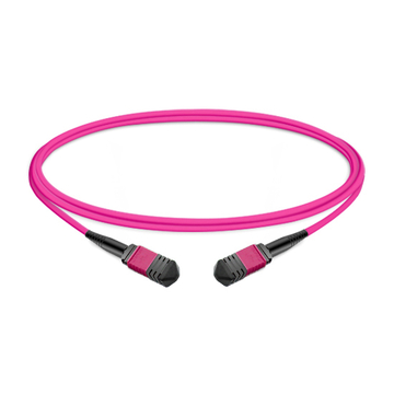 10m (33ft) 16 Fiber Low Insertion Loss Female to Female  MPO Trunk Cable Polarity B LSZH OM4 50/125 Multimode Fiber APC