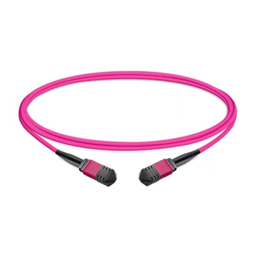 7m (23ft) 16 Fiber Low Insertion Loss Female to Female  MPO Trunk Cable Polarity B LSZH OM4 50/125 Multimode Fiber APC