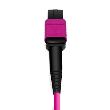 7m (23ft) 16 Fiber Low Insertion Loss Female to Female  MPO Trunk Cable Polarity B LSZH OM4 50/125 Multimode Fiber APC