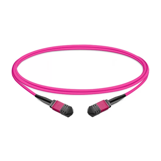 16 Fibers Female MPO Trunk Cable B OM4 APC 2m | FiberMall