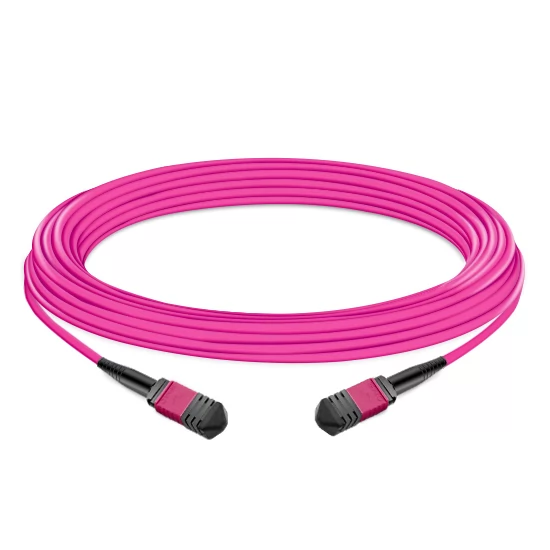 16 Fibers Female MPO Trunk Cable B OM4 APC 15m | FiberMall