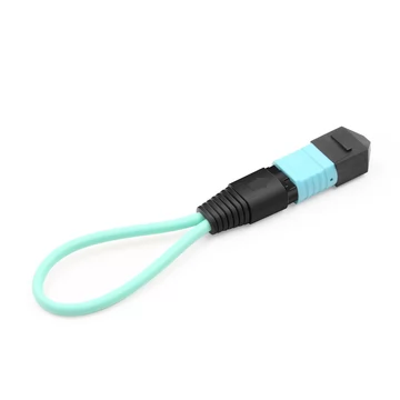 16-волоконный многомодовый оптоволоконный шлейфовый кабель MPO APC Female OM4 50/125