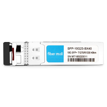 CiscoSFP-10G-BX40U-I互換の10GBX SFP + BIDI TX1270nm / RX1330nm 40km LC SMFDDMトランシーバモジュール