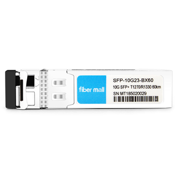 Dell GP-SFP-10GBX-U-60 Совместимый модуль приемопередатчика 10G BX SFP + BIDI TX1270nm / RX1330nm 60 км LC SMF DDM