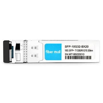 وحدة الإرسال والاستقبال 10 جيجا بايت BX20-D المتطرفة 10 جيجا BX SFP + BIDI TX1330nm / RX1270nm 20 كيلومتر LC SMF DDM