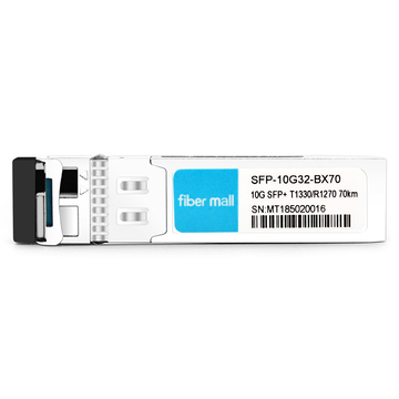 SFP-10G32-BX70 10G BX SFP+ BIDI TX1330nm/RX1270nm 70km LC SMF DDM Transceiver Module