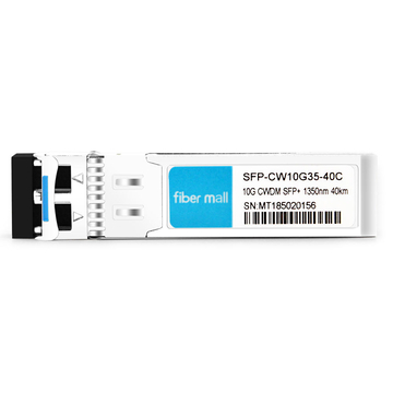 CiscoCWDM-SFP10G-1350互換性のある10GCWDM SFP + 1350nm 40km LC SMFDDMトランシーバモジュール