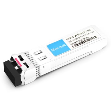 CiscoCWDM-SFP10G-1370-10互換性のある10GCWDM SFP + 1370nm 10km LC SMFDDMトランシーバモジュール