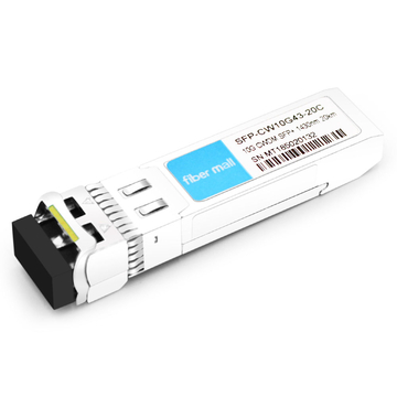 Módulo transceptor 10G CWDM SFP + 43nm 20km LC SMF DDM compatible con Juniper Networks EX-SFP-10GE-CWE1430-20