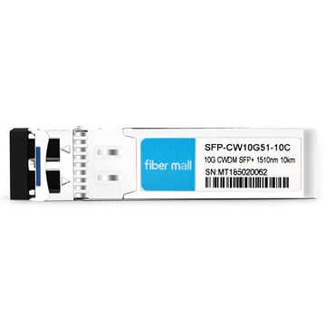 Module émetteur-récepteur Cisco CWDM-SFP10G-1510-10 compatible 10G CWDM SFP + 1510nm 10 km LC SMF DDM