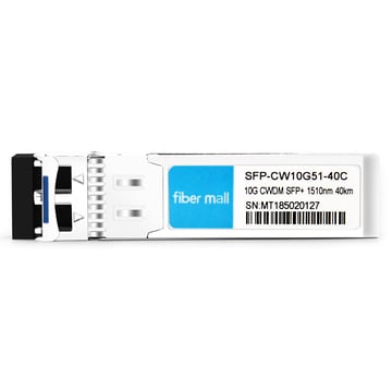 Dell 430-4585-CW51 호환 10G CWDM SFP + 1510nm 40km LC SMF DDM 트랜시버 모듈