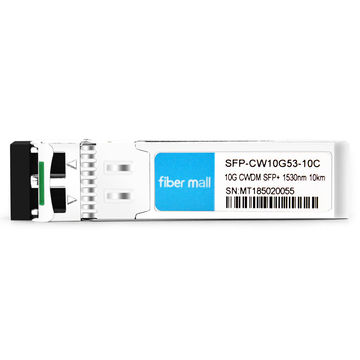 CiscoCWDM-SFP10G-1530-10互換性のある10GCWDM SFP + 1530nm 10km LC SMFDDMトランシーバモジュール