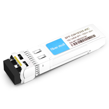 SFP-CW10G55-40C 10G CWDM SFP + 1550nm 40km LC SMF DDM Transceptor Módulo