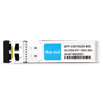 Module émetteur-récepteur Brocade XBR-SFP8G1550-80 Compatible 10G CWDM SFP + 1550nm 80km LC SMF DDM